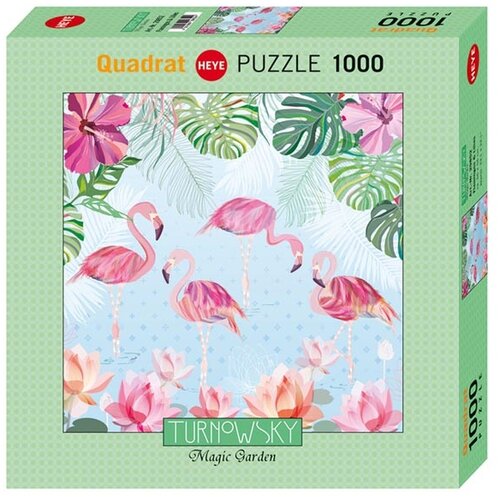 Heye puzzle 1000 delova Magic Garden Flamingos and Lilies 29852 Cene