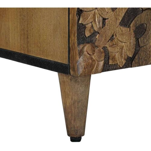  ormar s pohranom Smeđa 105 x 33 5 x 46 cm Čvrsto drvo manga Slike