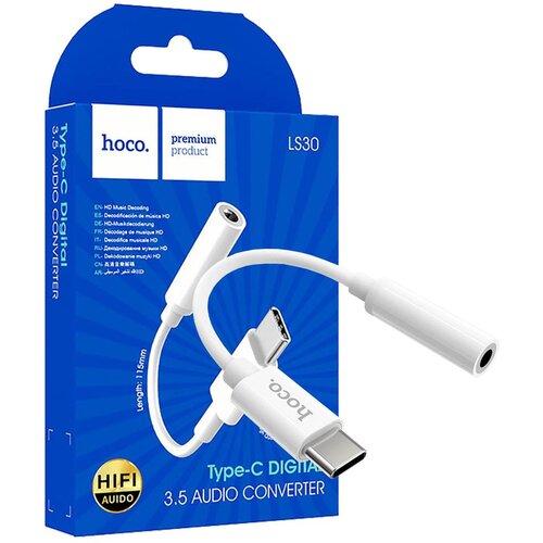 Hoco . Adapter za slušalice, USB type C na 3.5 mm - LS30 Cene