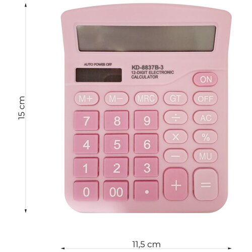 Moja knjižara Kalkulator OP23286 KD-8837B-3, Roze Slike