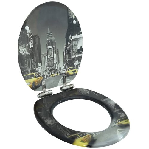  Toaletna daska s mekim zatvaranjem MDF s uzorkom New Yorka Cene