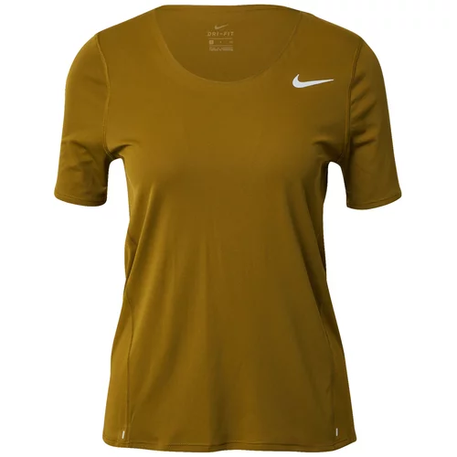 Nike Tehnička sportska majica 'City Sleek' maslinasta