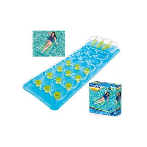 Bestway dušek za vodu Summer Colors Deluxe 1.88x0.71m Plavi 43015 Cene