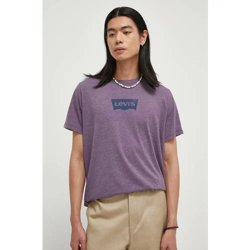 Levi's Kratka majica moški, vijolična barva