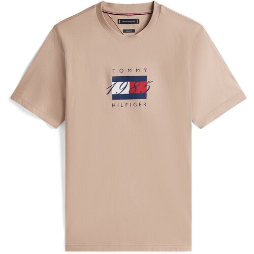 Tommy Hilfiger Majica bež / mornarska / rdeča / bela Slike