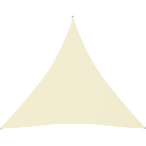 vidaXL Senčno jadro oksford blago trikotno 6x6x6 m krem, (20609538) Cene