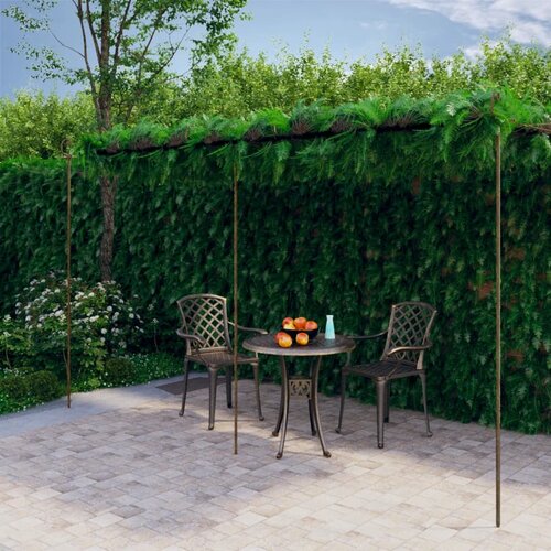 vidaXL Vrtna pergola antično rjava 6x3x2,5 m železo Cene