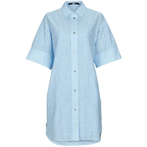 Karl Lagerfeld BRODERIE ANGLAISE SHIRTDRESS Blue