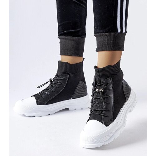 Gemre High black sock sneakers Fredo Cene