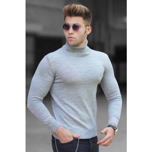 Madmext Sweater - Gray - Fitted Cene