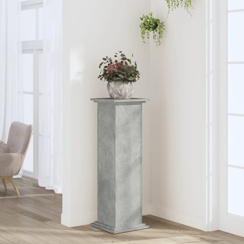 vidaXL Stojalo za rastline betonsko sivo 33x33x100 cm inženirski les Cene