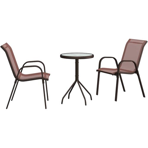 Bistro set za vrt 3 pcs Čelik Slike