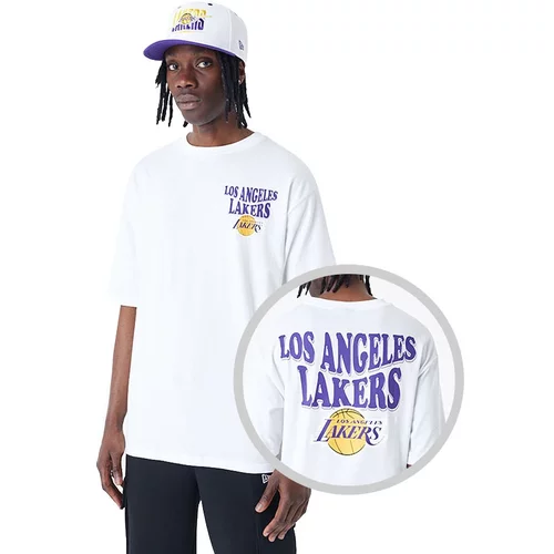 New Era muška Los Angeles Lakers Script Oversized majica