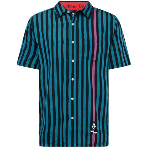Volcom Srajca 'SCHROFF X ' petrol / orhideja / črna / bela Cene