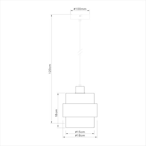  Visilica na sajli VALENTINO 1xE27/15W/230V bež/proziran Slike