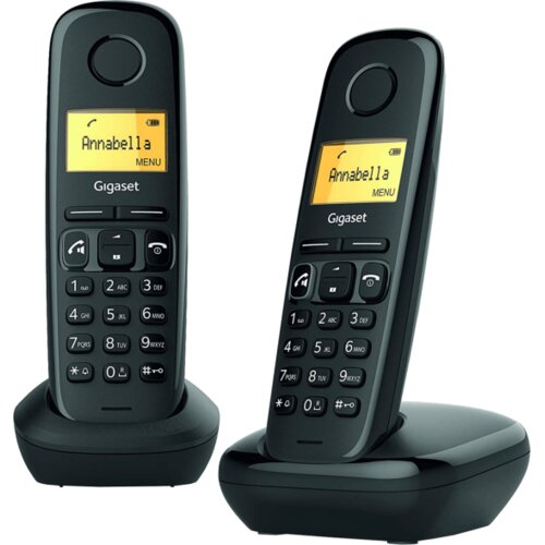 Gigaset Telefon bežični, LCD display, 2 jedinice &ndash; A270 DUO Black Cijene