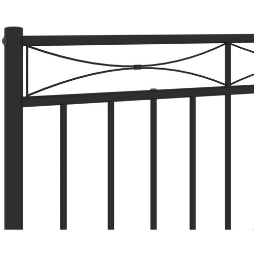  Metalno uzglavlje crno 193 cm Slike
