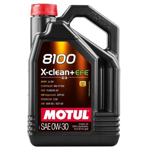 Motul ulje za motor 8100 XCLEAN+ EFE 0W30 5L Slike