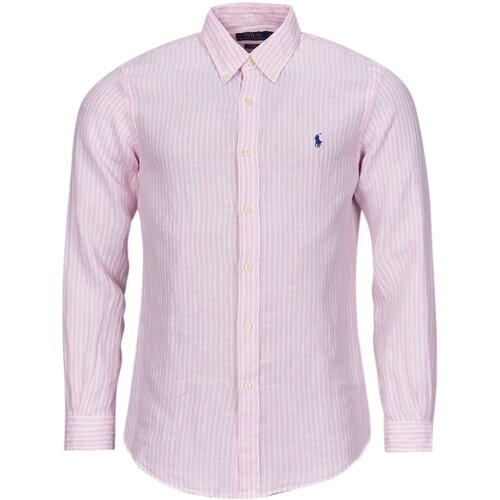 Polo Ralph Lauren Srajce z dolgimi rokavi CHEMISE COUPE DROITE EN LIN Večbarvna Cene