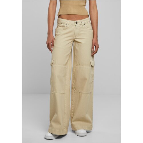 UC Ladies Ladies Low Waist Cargo Denim offwhite raw Cene