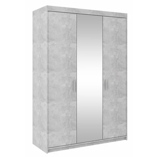 Stolarz-Lempert Garderobna omara z ogledalom Elena BJ03 - svetel beton