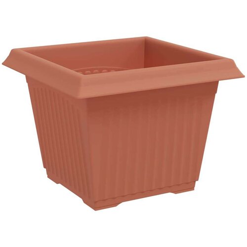  Kvadratna saksija za cvijeće 6 pcs Crvena cigla - Crvena cigla 33 x 33 x 26 cm 6 Slike