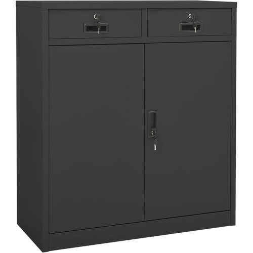 vidaXL Uredski ormarić antracit 90 x 40 x 102 cm čelični Cijene