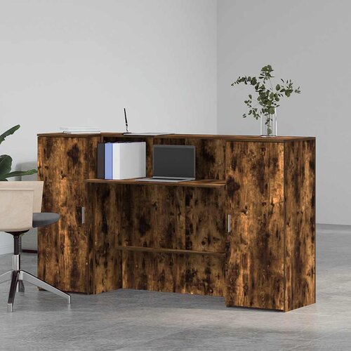  Recepcijski stol 180x50x103,5 cm od konstruiranog drva Slike