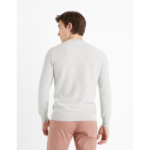 Celio Sweater Bepic with round neckline - Men Slike