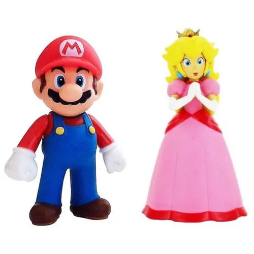 Prestige Figures Super Mario Action Figures - Mario and Princess Peach Cene