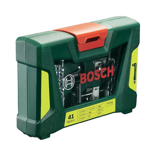 Bosch 41-delni komplet TiN svedrov in vijačnih nastavkov s kotnim vijačnikom V-Line 2607017316