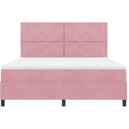  LED Box Spring Krevet Ružičasta 180 x 200 cm Bar&amp;scaron;un Slike