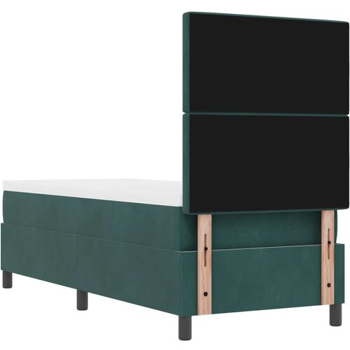 VidaXL Box Spring Krevet s Madracem Tamno Zelena 80x200 cm Bar&amp;scaron;un Slike