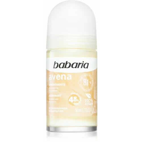 Babaria Deodorant Oat antiperspirant roll-on za osjetljivu kožu 50 ml