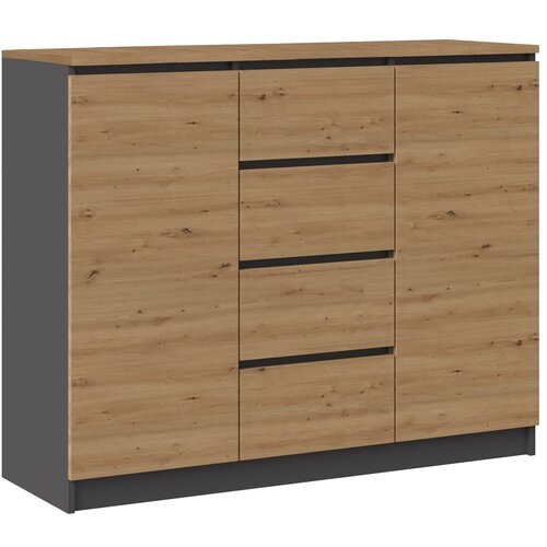 Shumee Komoda Malwa 2D4S/BA ANTRACIT ARTISAN, (21560293) Slike