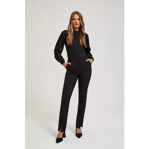 Marisse Crease Trousers With A Slit Slike