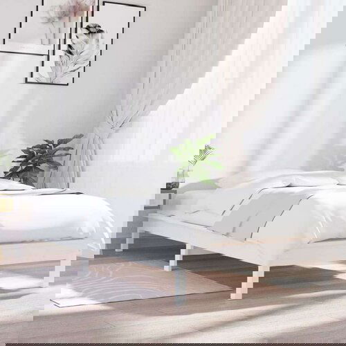  Posteljni okvir bel 90x200 cm trdna borovina, (20647617) Slike