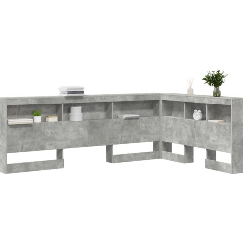  Skladi&amp;scaron;no uzglavlje Beton siva 120 cm Konstruirano drvo Slike