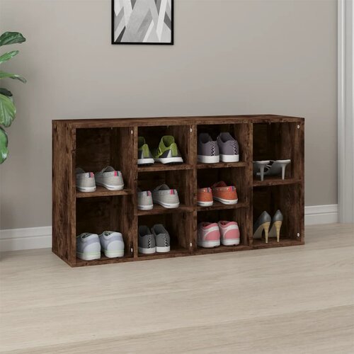 VidaXL Klupa za cipele boja hrasta 103x30x54,5 cm konstruirano drvo Slike