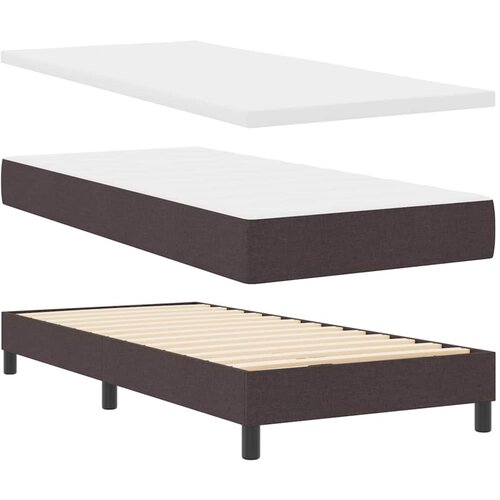 vidaXL Postelja boxspring z vzmetnico Temno rjava 180 x 200 cm, (5000123954) Cene