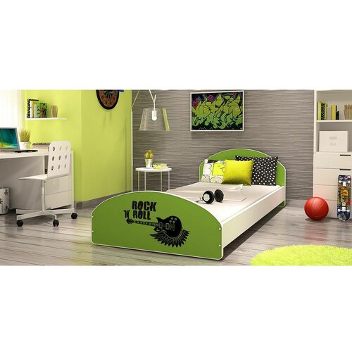 Cross drveni dečiji krevet 200x90 cm - zeleni Cene