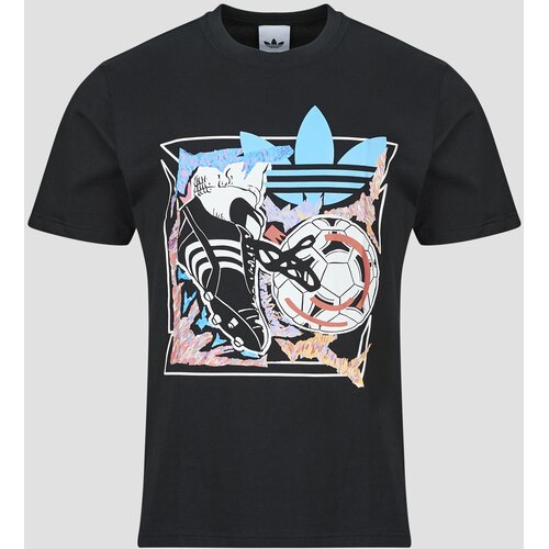 Adidas Archive Anime Football Graphic T-Shirt Crna Slike