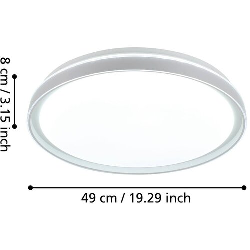 Eglo LED-CCT-CL &amp;Oslash;490 white/transp.&amp;#039;SELUCI&amp;#039; Slike