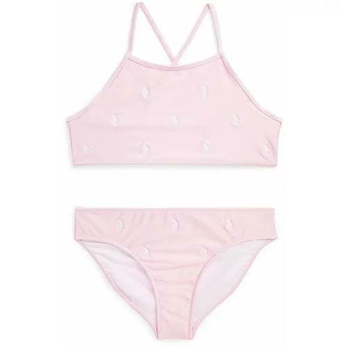 Polo Ralph Lauren Dječji dvodijelni kupaći kostim boja: ružičasta
