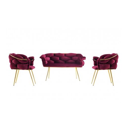 Hanah home Balon 2105 Garnitura sofa, Bordo Slike