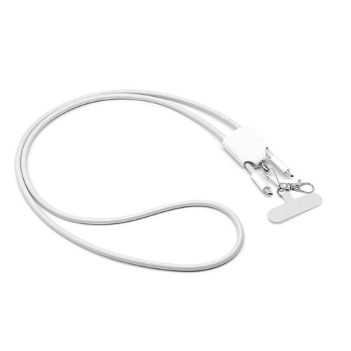 INF 4-v-1 Hitri Polnilni Podatkovni Kabel z Vrvico White, (5000276598) Cene
