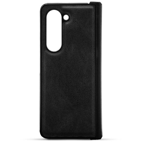  Maska za telefon LEATHER CASE za Samsung Z FOLD 5, Crna Cene