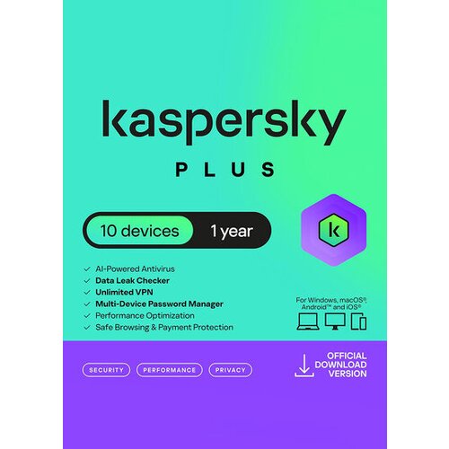 Kaspersky Plus (1 Year / 10 Devices) Key EUROPE Cene
