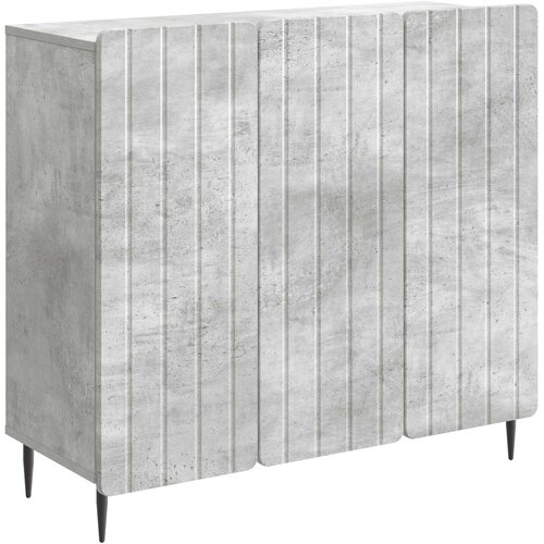 vidaXL Strani šal Betonsko siva 89 x 34,5 x 82 cm Inženirski les, (5000217301) Cene