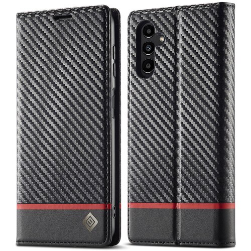 INORCO LC.IMEEKE Za Samsung Galaxy A24 4G Denarnica Stojalo za telefon Ovitek iz ogljikovih vlaken Tekstura PU usnje, (22036986) Cene